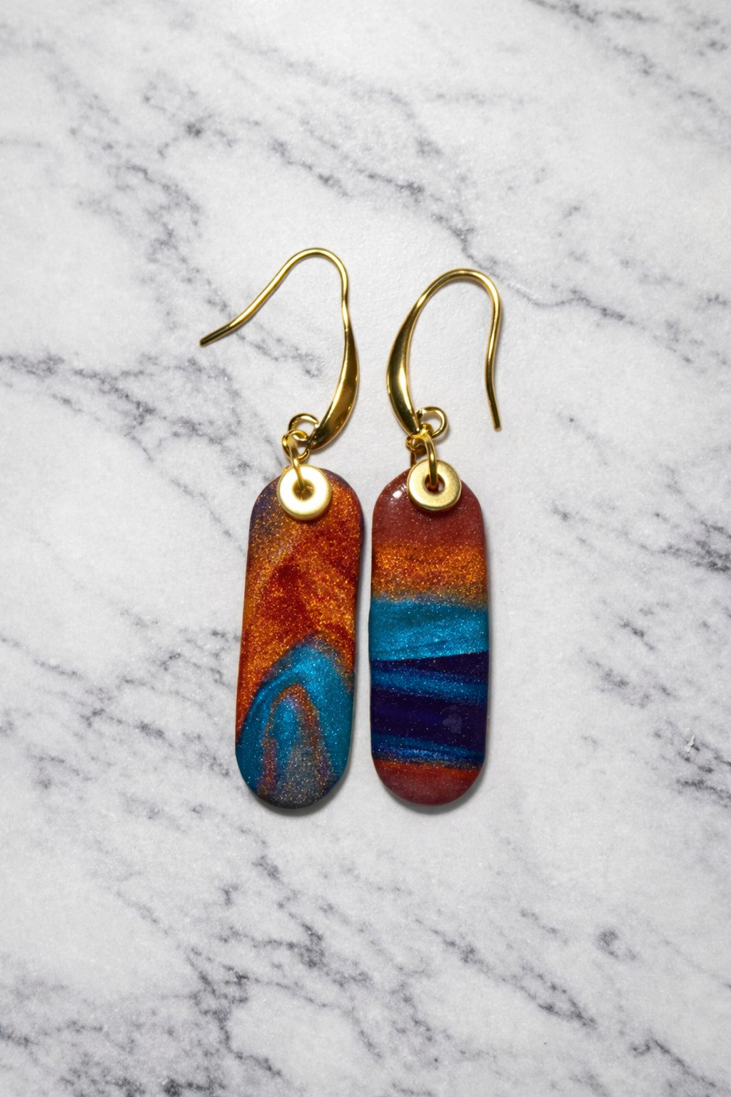 Aztec Sunset Drop Earrings