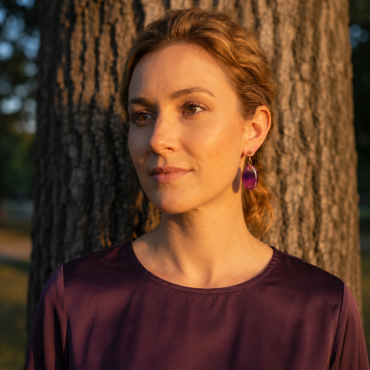Plum Twilight Earrings