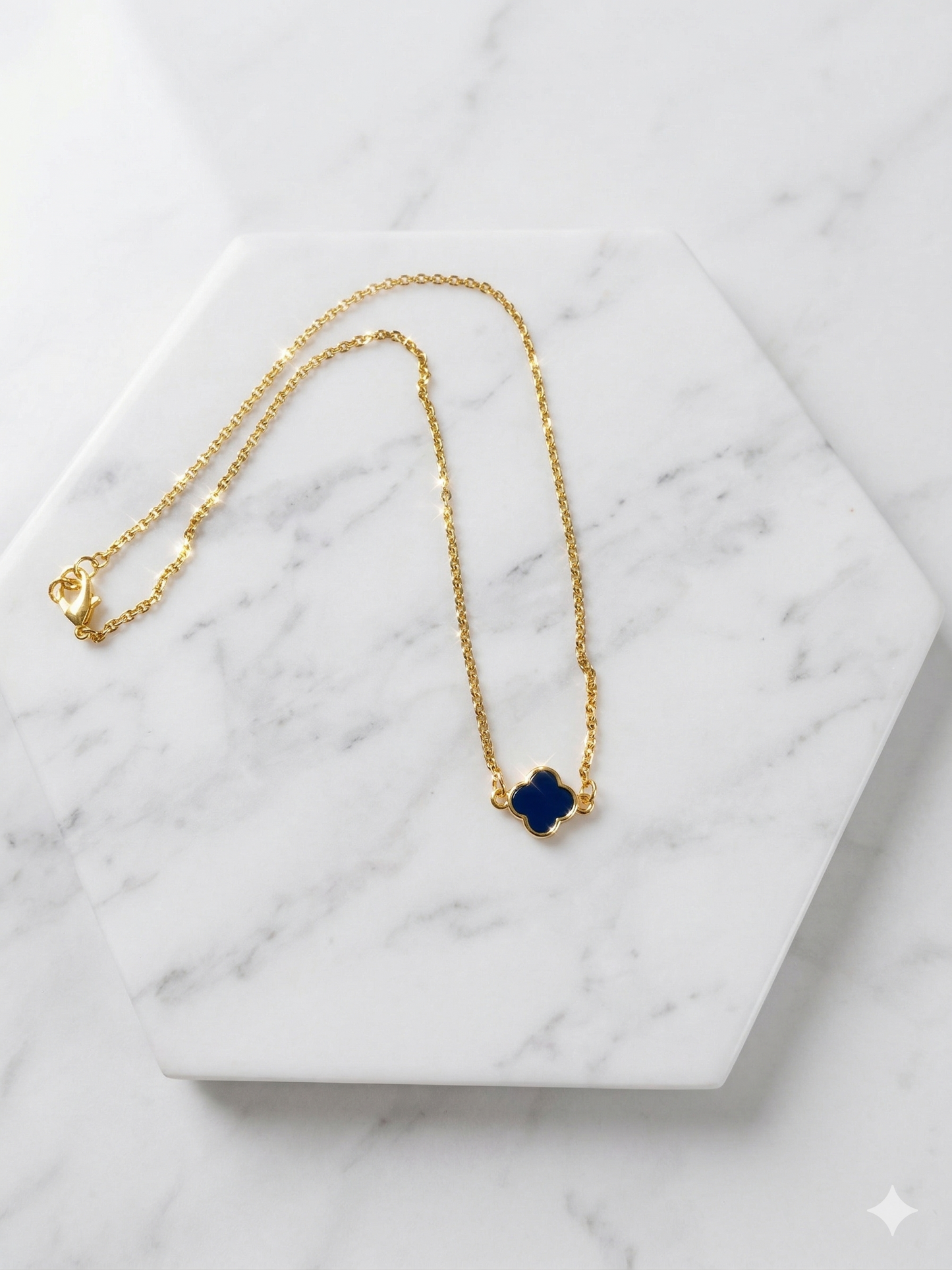 Minimal Gold Clover Necklace