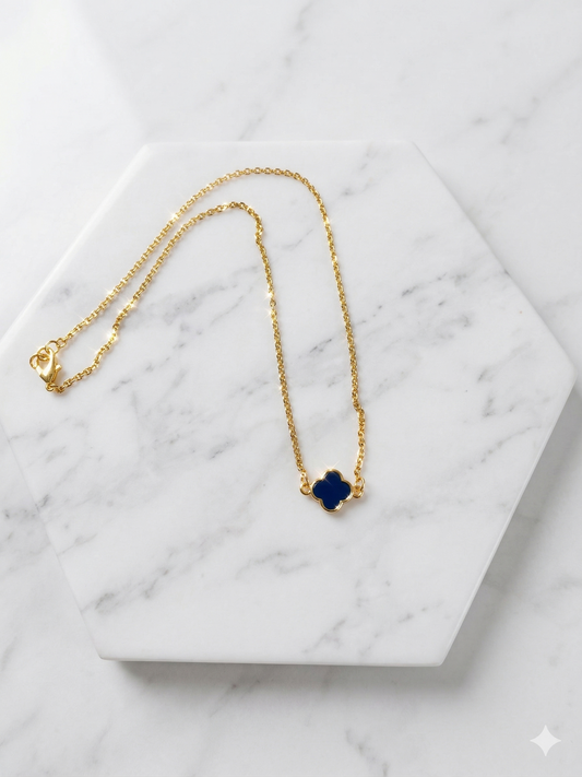 Minimal Gold Clover Necklace