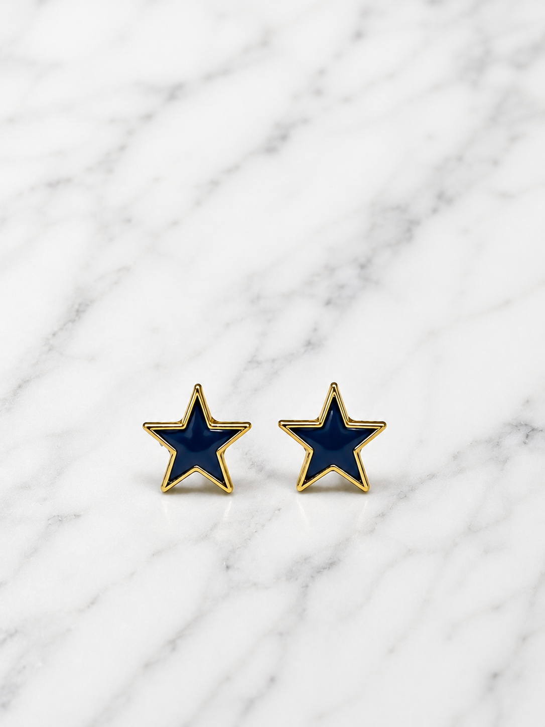 Blue Star Stud Earrings
