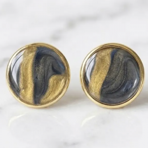 gold and navy swirl